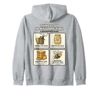 Guía del Apicultor Cosas Que Hago en mi Tiempo Libre Bee Men Sudadera con Capucha
