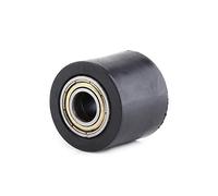 Guía del tensor del rodillo de cadena, guía de la rueda del tensor del rodillo deslizante de la polea de la cadena de transmisión de 8 mm / 10 mm reemplazo para la motocicleta (Negro 10mm)