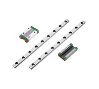 Guía deslizante lineal en miniatura MGN7 Longitud del riel de guía lineal en miniatura de 100 mm-1000 mm y 2 bloques deslizantes MGN7H (200 mm)