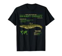 Guía Divertida de Archivos de Datos sobre Reptiles de Alligator Swampy Chompy, Humor Camiseta