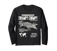 Guía Divertida de Archivos de Datos sobre Reptiles de Alligator Swampy Chompy, Humor Manga Larga