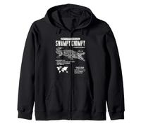 Guía Divertida de Archivos de Datos sobre Reptiles de Alligator Swampy Chompy, Humor Sudadera con Capucha