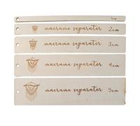 Guía espaciadora de macramé, regla de madera, patrón de separación, herramienta de 5 piezas, herramientas de macramé y equipo, herramienta de separación de macramé, regla de madera, regla de macramé,