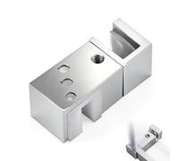 Guía inferior para puertas correderas (acero inoxidable 304), guía con rodillos ajustable para mamparas de ducha tipo «barn door», herrajes de guía de suelo para puertas empotradas de armario