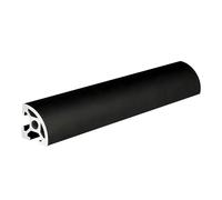 Guía lineal con ranura en T de perfil de aluminio 2020R, color negro, anodizado, extruido, estándar de la UE, 400 mm(1200mm)