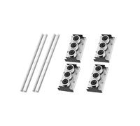 Guía lineal de núcleo doble eje integrada SGR20N, la longitud es 150-1150mm + combinación riel deslizante rueda SGB20N-3/4/5(Transparent 12x40mm,950MM)