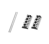 Guía lineal de núcleo doble eje integrada SGR20N, la longitud es 150-1150mm + combinación riel deslizante rueda SGB20N-3/4/5(White,200MM)
