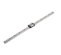Guía lineal en miniatura MGN15, carril deslizante de movimiento lineal con rodamiento de acero de baja fricción, deslizamiento lineal de precisión para impresora 3D CNC, brazo (450 mm)