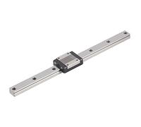 Guía lineal en miniatura MGN15, carril deslizante de movimiento lineal con rodamiento de acero de baja fricción, deslizamiento lineal de precisión para impresora 3D CNC, brazo (250 mm)