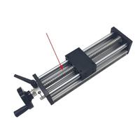 Guía lineal, mesa deslizante manual, carrera de 100 a 300 mm, husillo de bolas SFU1204/1605/1610, volante, etapa lineal, sierra de mesa CNC(SFU1204,300MM Stroke)