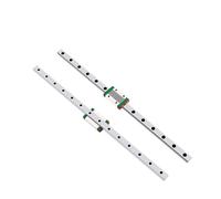 Guía lineal, riel guía deslizante lineal 2 guías lineales + 2 rieles de bloque deslizante MGN9H de 100 mm a 850 mm for piezas de impresora 3D, eje X/Y/Z(100mm)