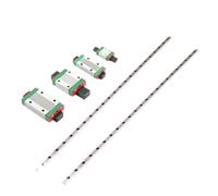Guía lineal, riel guía deslizante lineal 2 guías lineales + 4 bloques MGN15H MGN15 300 350 400 450 500 550 mm Riel lineal en miniatura for impresora 3D(400mm)