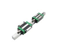 Guía lineal, riel guía deslizante lineal 2 rieles guía lineales HGR25 de 100 a 1100 mm, deslizadores HGR25, 4 bloques cuadrados HGW25CC(300mm)