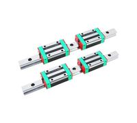 Guía lineal, riel guía deslizante lineal Bloque de rieles guía lineales HGR25 de 25 mm, 2 piezas, 1150 mm - 2500 mm y 4 piezas HGW25CC(1200)