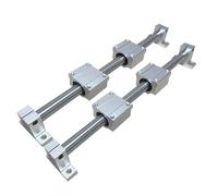 Guía lineal, riel guía deslizante lineal Juego de rieles guía for impresora 3D de longitud 300-1150 mm + eje lineal de 12 mm + SK12 SCS12UU + carcasa de tuerca + junta CNC(600mm)