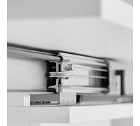 Guia mesa extensible kombi 47 h56 720mm bidi con freno 2 tableros x 500mm. 90 kgs.