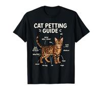 Guía para Acariciar Al Gato De Bengala Funny Cat Lover Camiseta