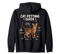 Guía para Acariciar Al Gato De Bengala Funny Cat Lover Sudadera con Capucha