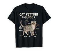 Guía para Acariciar Al Gato Scottish Fold Funny Cat Lover Camiseta