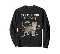 Guía para Acariciar Al Gato Scottish Fold Funny Cat Lover Sudadera