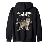 Guía para Acariciar Al Gato Scottish Fold Funny Cat Lover Sudadera con Capucha