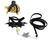 Guía para arnés ajustable, chaleco ligero, cómodo | transpirable seguro con alas, cuerda de tracción para reptil, dragón barbudo, lagarto, soporte ligero y sólido p