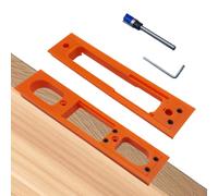 Guía para bisagras para marcos de puerta | Kit de montaje de puertas ajustable - Juego portátil para instalación rápida en carpintería exterior y garaje con precisión