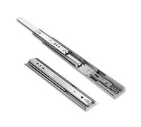 Guía para Cajones de Alta Resistencia, Railes Cajones Extraibles Completa para Armarios Cajas de Herramientas Vehículos Recreativos, Capacidad de Carga de 100 KG(Damper,75 cm)