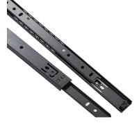Guía para cajones, Riel guía de dos secciones acero laminado en frío 2716 for muebles hotel y hogar, riel deslizante cajón, engrosado silencioso(16 Inches 400mm)