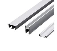 Guía para puertas correderas de plástico, Kit De Riel for Puerta Corredera for Vidrio 5-8mm Plata 80-150cm(Silver-8mm,150cm/59in)