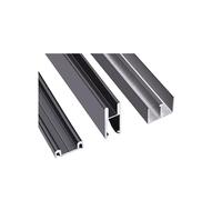 Guía para puertas correderas de plástico, Riel deslizante for puerta de vidrio aluminio multicolor 60-150 cm(Black,60cm/23.6in)