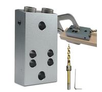 Guía para Taladrar Agujeros Rectos | Accesorios Estables de Metal - Herramientas Manuales para Carpintería,Para Cortar Ranuras y Acanalar en Talleres de Carpintería y Garajes Domésticos