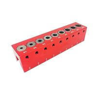 Guía para Taladrar con Bloque,Plantilla De Metal Para Perforación De Precisión En Madera - Guía para Taladrar Tacos y Ensambles en Madera,Para Carpinteros Y Constructores