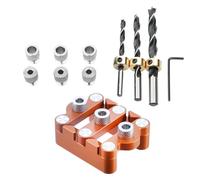 Guía Para Taladrar Madera | Localizador Centrador Para Carpintería - Plantilla de Centrado Guía de Taladro Manual para Carpinteros Aficionados Principiantes