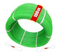 Guia Pasacables 100M, 4,5mm Guia Pasacables Profesional Guia Cables Espiral Guía Pasacables con 2 Muelles Guía Ayuda de Extracción de Cables para Tirar de Cable