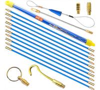 Guia pasacables de fibra de vidrio 33cm x 10 Juego de varillas pasacables