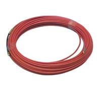 Guía pasahilos de acero de 10m, resistente, flexible, ideal para instalaciones eléctricas y de telecomunicaciones.