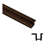 Guia superior, inferior roll-22/42 pvc marron 3m 3126