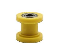 Guía tensora de rueda de polea de rodillo de cadena de transmisión de 8/10mm for ATV CRF CR XR Enduro motocicleta Motocross Dirt Bike(Yellow-M10)