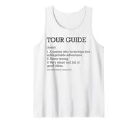 Guía turístico Definición de Trabajo Guía turística Divertida Personalizada Camiseta sin Mangas