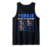 Guía Yorkie para Entrenar Sit Paw Stay Camiseta sin Mangas