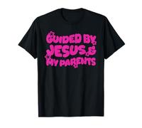 Guiado por Jesús Y Mis Padres Christian Kid Christianity Camiseta