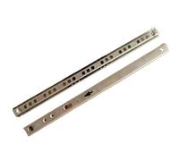 Guias Correderas Para Cajones 1 par de correderas bolas acero for cajones, guías for, dos secciones, 17 mm ancho, plegable, herrajes for muebles(342mm)