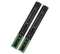 Guias Correderas Para Cajones 2 piezas de 10 a 16 pulgadas extensión completa, rieles deslizantes for cajones con cojinetes bolas, riel deslizante for muebles 3 secciones(14 inch)