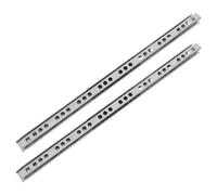 Guias Correderas Para Cajones 2 piezas de rieles silenciosos con cojinetes bolas for cajones gabinetes, montaje inferior desmontable