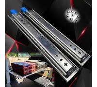 Guias Correderas Para Cajones Con Cerradura 35-145cm Extensión Completa Para Trabajo Pesado Rieles Para Cajones Ancho53mm Guías Metálicas De Bolas (Color : With Lock, Size : 1400mm)