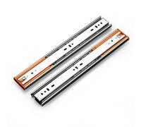 Guias Correderas Para Cajones Correderas for cajones de 12 a 20 pulgadas, correderas amortiguación silenciosa for acero inoxidable 30 a 50 cm, 1 par (2 piezas)(18 inch 45cm)