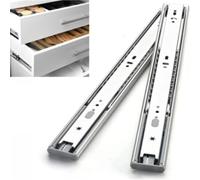 Guias Correderas Para Cajones Corredores De Cajones Acero Inoxidable, 2 Uds., Cierre Suave Resistente, Rodamiento Bolas Deslizante, Gabinete Almacenamiento Con Riel 30cm-50cm(400mm-16inch)