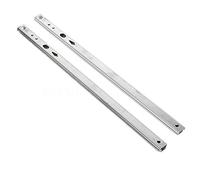 Guias Correderas Para Cajones Gabinetes con corredera de bolas acero 2 secciones y 17 ancho, pliegues, cajón 182/246/278/342/406 mm(16inches (406mm))