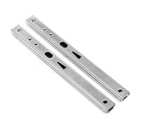 Guias Correderas Para Cajones Guía De Microbolas, Dos Secciones, Bola Acero 17 Ancho, Corredera Pliegues, Cajón Deslizante 8/10/11/14/16 Pulgadas(16inches (406mm))